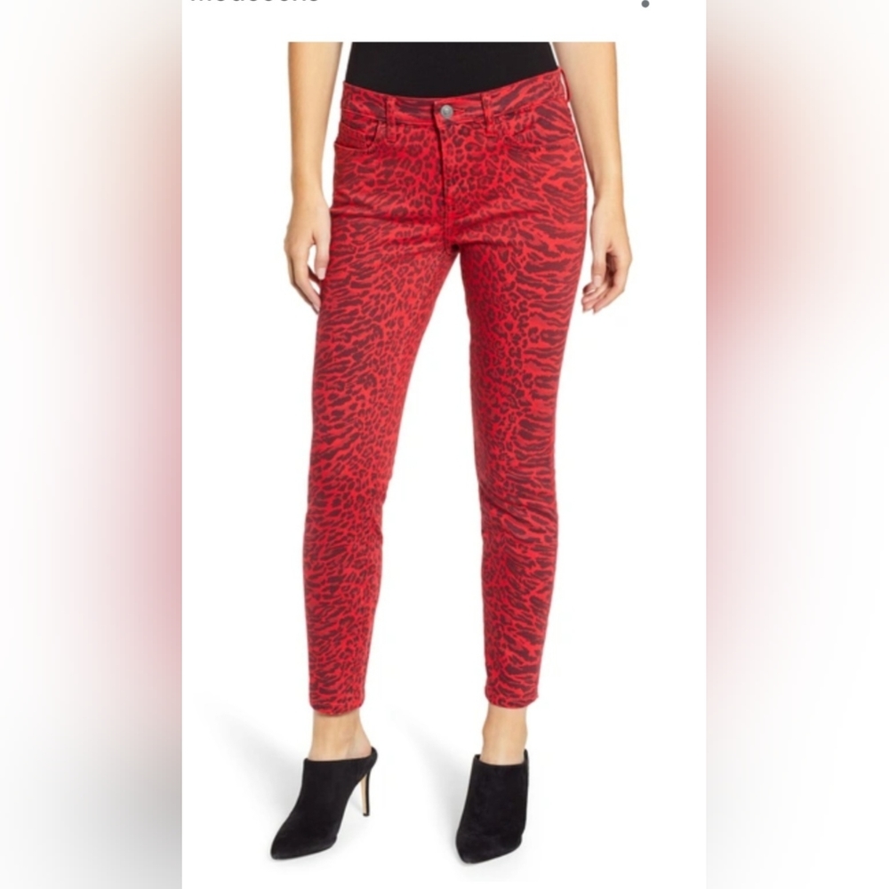 Current/Elliott Animal Print Jeans
